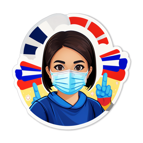 Stiker Kesedaran COVID-19 di Thailand