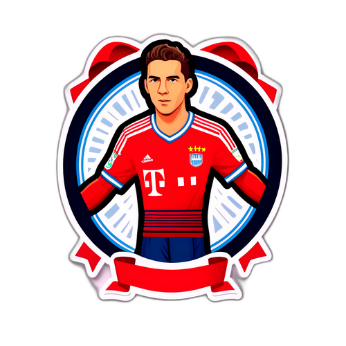 Sticker Jersi Merah Bayern Munich