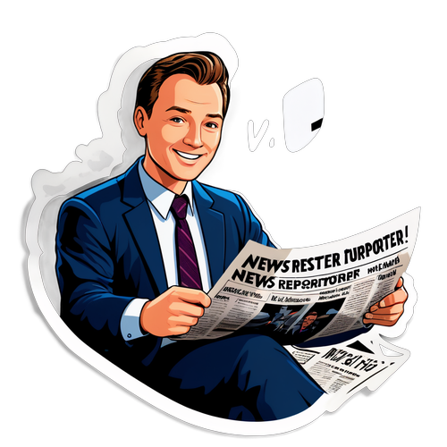 Inspireras av Evan Gershkovich: En Sticker som Firar Nyhetsjournalistik!