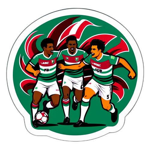 Fluminense vs Juventude Field Clash Sticker