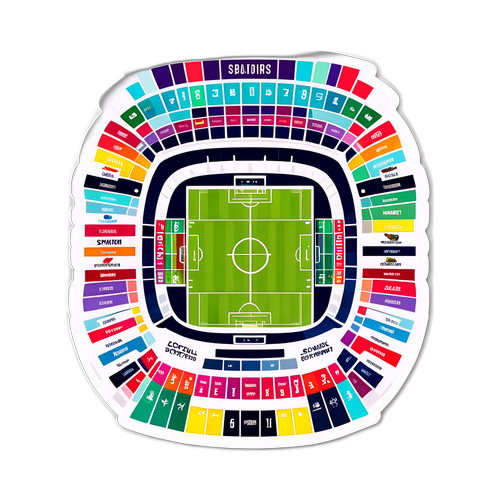 Sticker cu stadioane de fotbal
