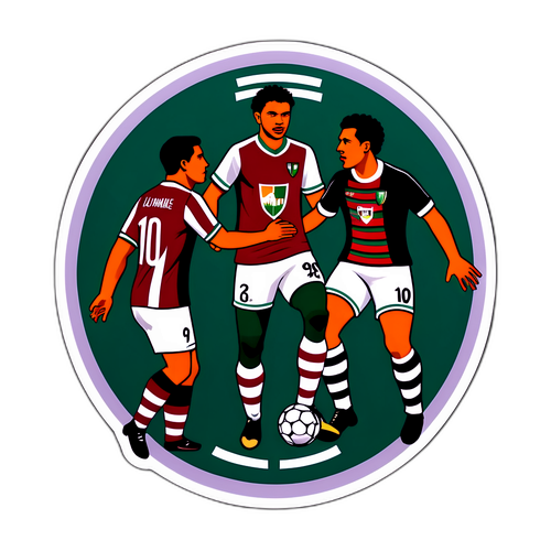 Escena Clásica de Rivalidad entre Fluminense y Juventude