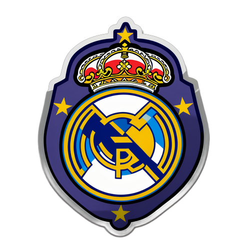 Real Madrid Arması ve Türk Bayrağı Sticker Tasarımı