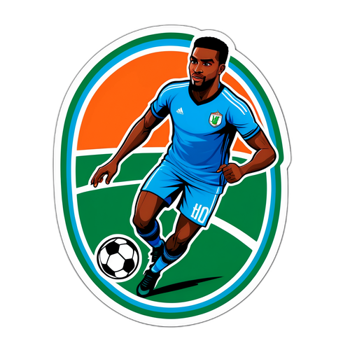 Dynamic Football Training Sticker