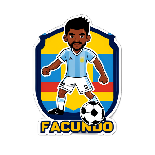 Diseño de jugador de fútbol estilizado