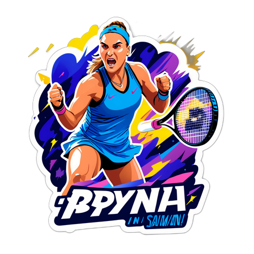 Stickers de Aryna Sabalenka : Puissance en action