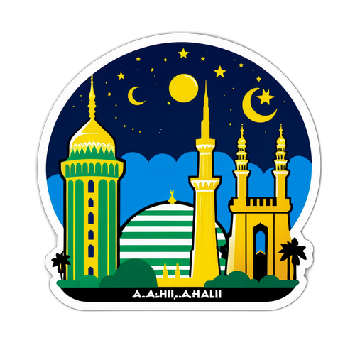 מדבקת Rivalry Al-Ahli Saudi ועיר הנצחה