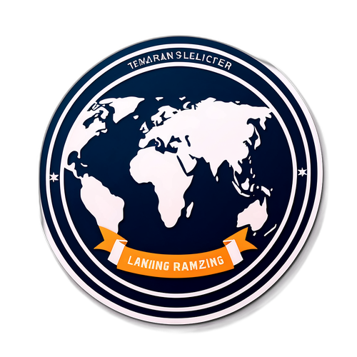 Moderne Sticker-Design für das Times Higher Education Ranking