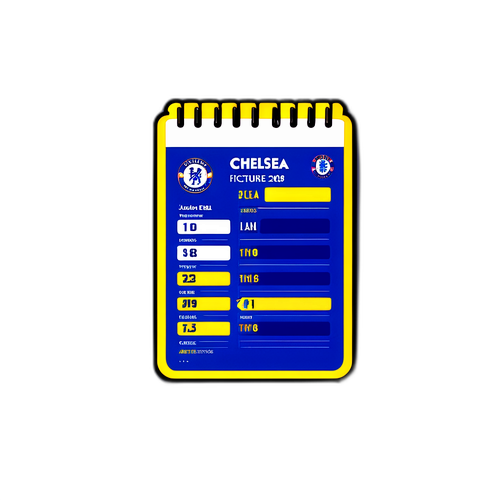 Sticker ya Ratiba ya Chelsea