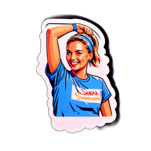 T-paita, jossa on Sara Sieppiparin muistoja muotimaailmasta