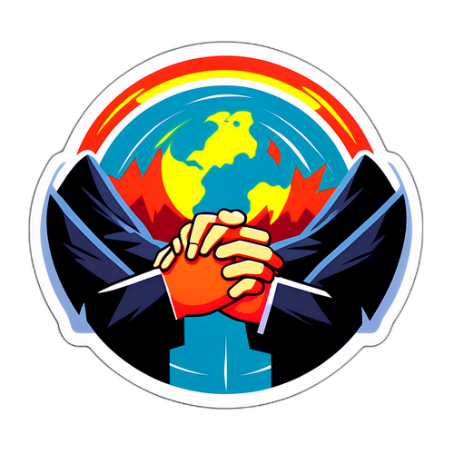 Deprem Sonrası Dayanışmayı Sembolize Eden Sticker Tasarımı