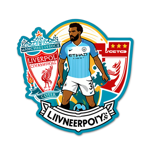 Adesivo Manchester City vs Liverpool