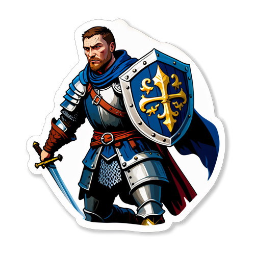 Sticker rytíře ze Středověku z Kingdom Come Deliverance II