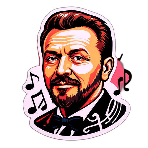 Návrh nálepky s Ondřejem Brzobohatým