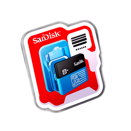 SanDisk 標誌主題貼紙設計