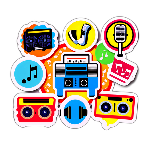 音乐主题贴纸
