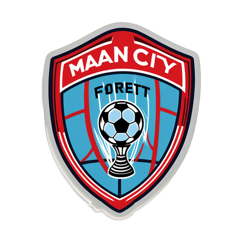 Man City vs Nottingham Forest Soccer Sticker