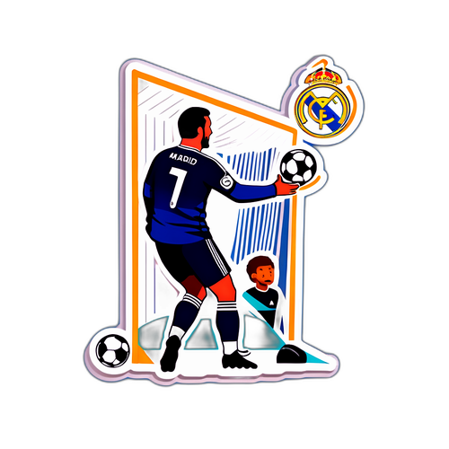 레알 마드리드의 전설적인 골장면 스티커