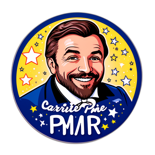 Sticker met de tekst 'Carte PMR'