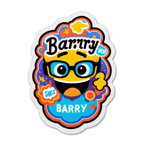 Unleash Your Inner Fun: The Playful GK Barry Sticker That's Taking Pop Culture by Storm!