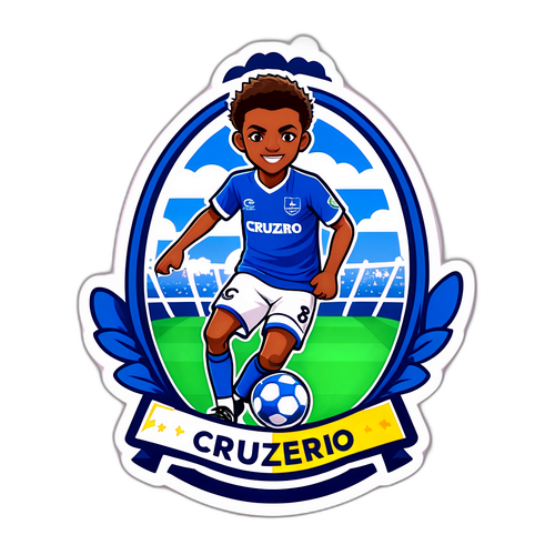 Adesivo que Celebra a Cruzeiro Copinha