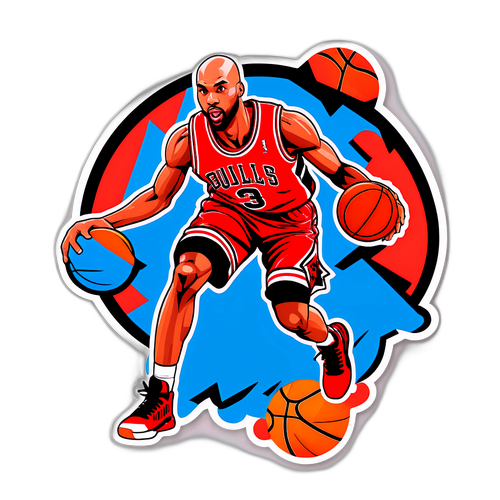 Taj Gibson Dynamic Basketball Sticker