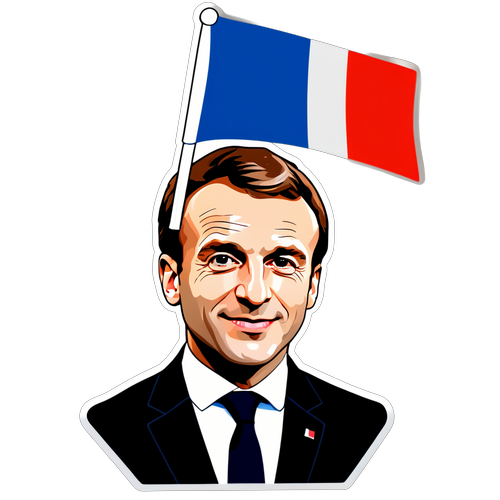 Makikita mo ba ang Tunay na Lakas ni Macron? Silhouette na may Waving French Flag—Halina’t Alamin!