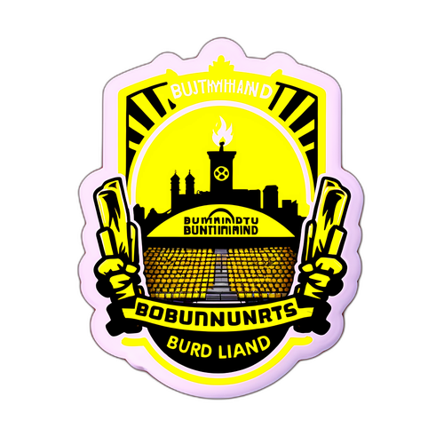 Sticker med Dortmunds gula vägg