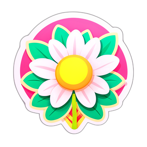 봄의 꽃 스티커