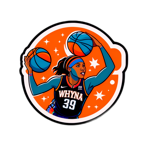 Isang Makulay na Sticker ng WNBA