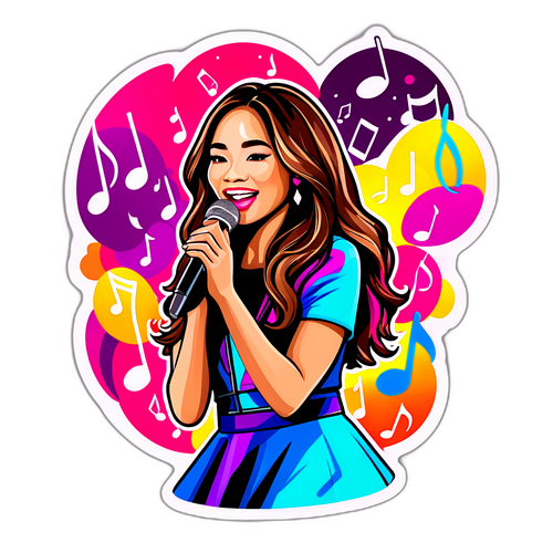 Vibrant na Sticker ni Jessica Sanchez sa Entablado