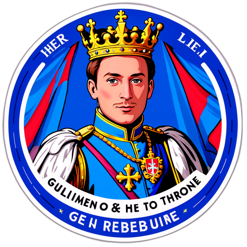 Sticker van Guillaume van Luxemburg
