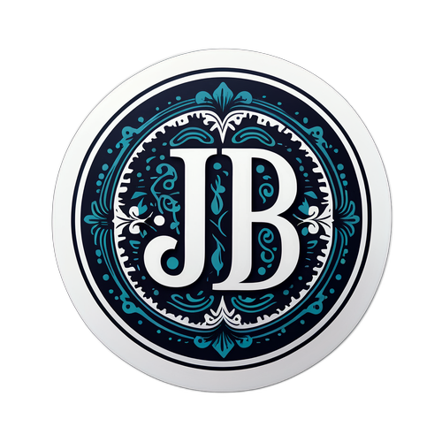 Illustration d'un autocollant pour 'jd'