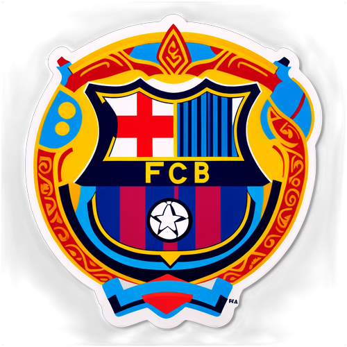 Pelaa Barcelonassa: Hauska Jalkapallotarra, jossa On FC Barcelonan Logo!