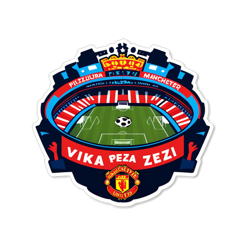 Viktoria Plzeň Stadion med Manchester United Supportere