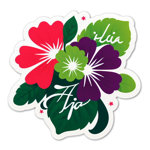 Sticker de Lía Crucet "qué bonito"