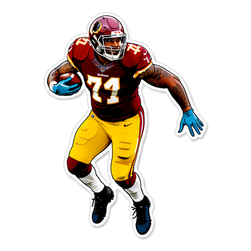 Dynamic Action Sticker of Trent Williams