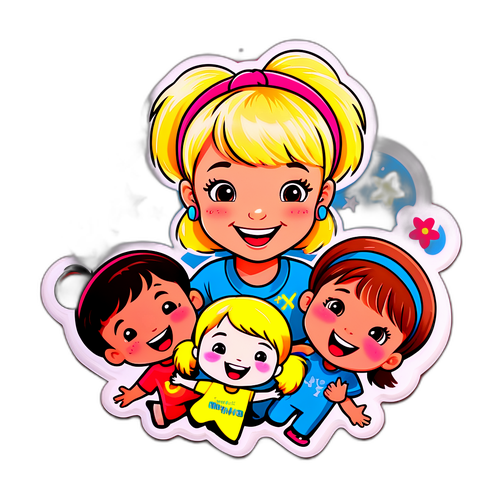 Ilustração Cheerful da Xuxa