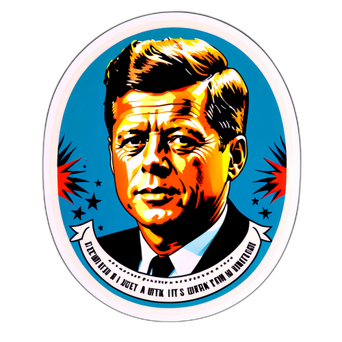 Vintage JFK Sticker