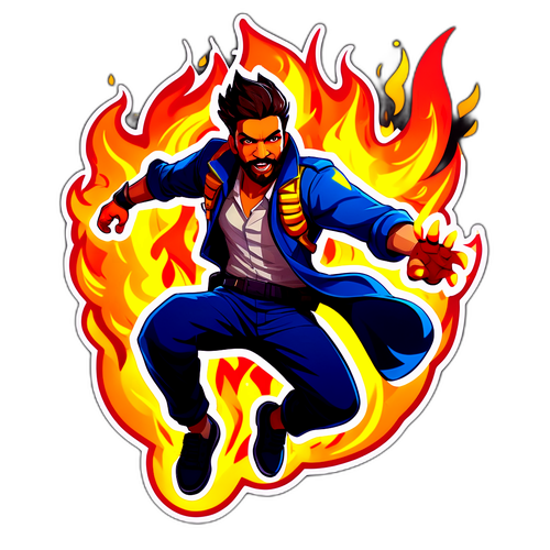 फ्री फायर इंडिया एक्शन पैक्ड स्टीकर