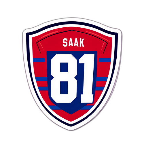 Membuat Pelekat Menonjolkan Nombor Jersi Isak