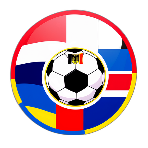 Sticker kỷ niệm trận đấu giữa U-21 Đức và U-21 Pháp