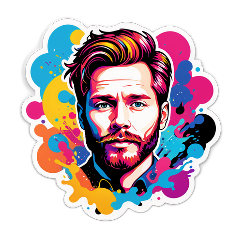 Vibrant Sticker af Sebastian Jørgensen