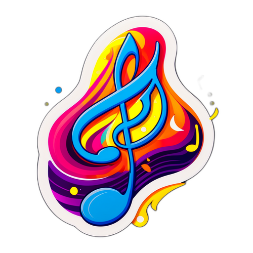 Vibrant Nalepka Hudby