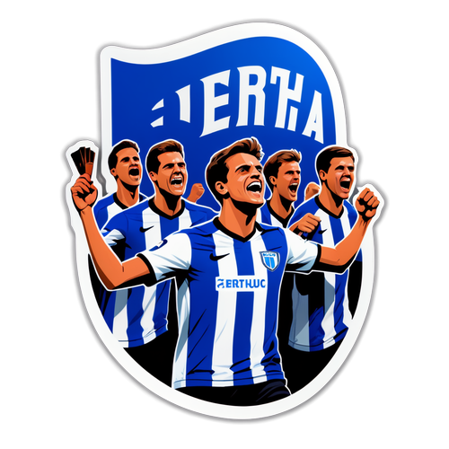 Sticker zur Aufregenden Entwicklung von Hertha BSC