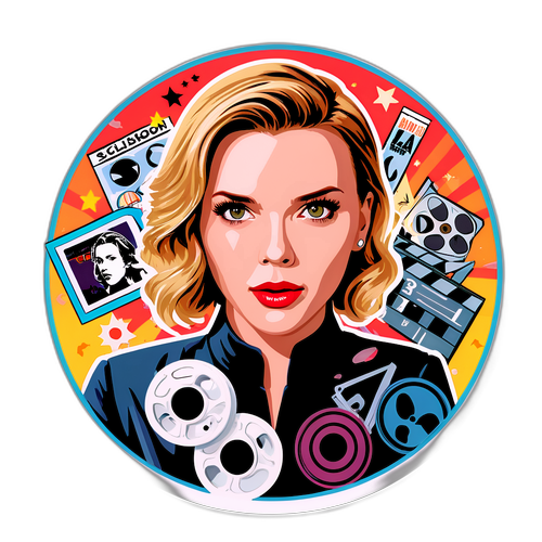 Scarlett Johansson Film Reels Sticker