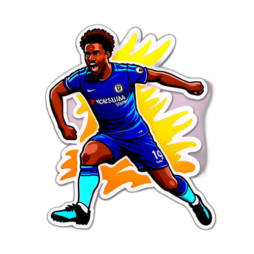 Chelsea játékos akcióban