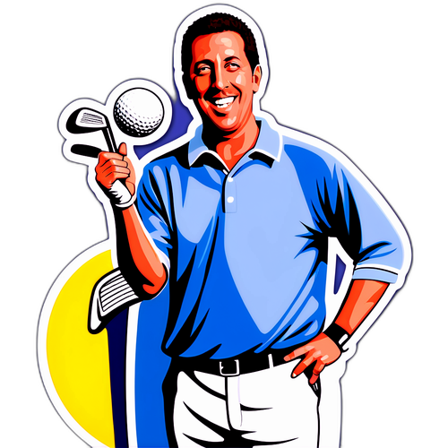 Autocolant Adam Sandler - Happy Gilmore