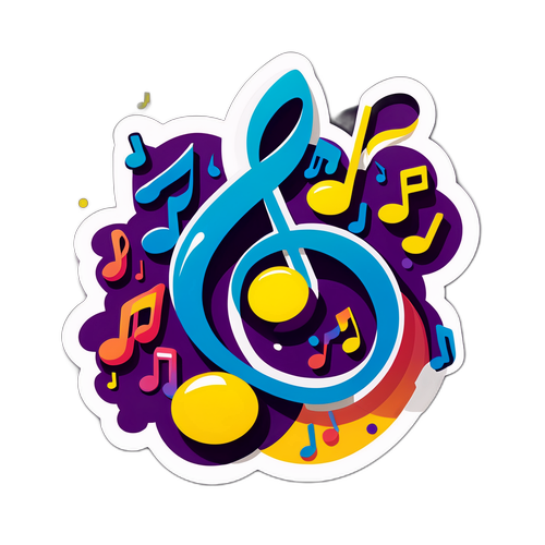 Renkli Nota Stickerı