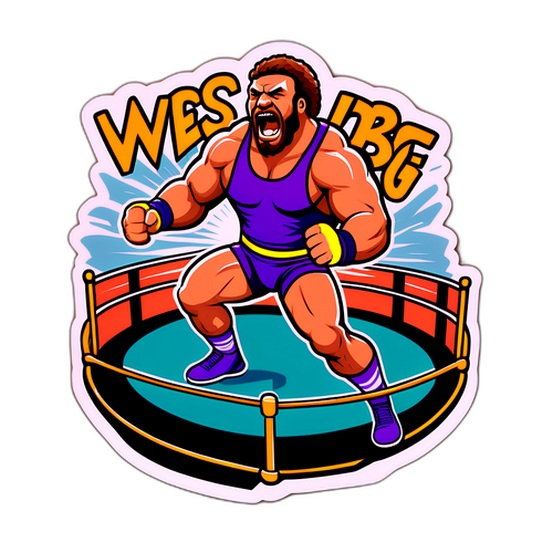 रेसलिंग रिंग स्टिकर